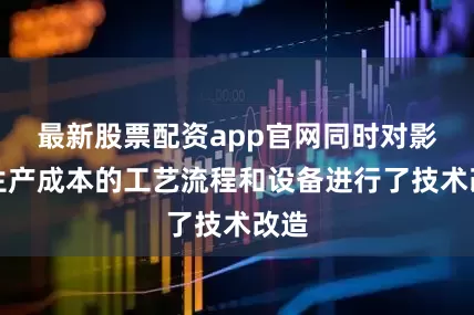 最新股票配资app官网同时对影响生产成本的工艺流程和设备进行了技术改造