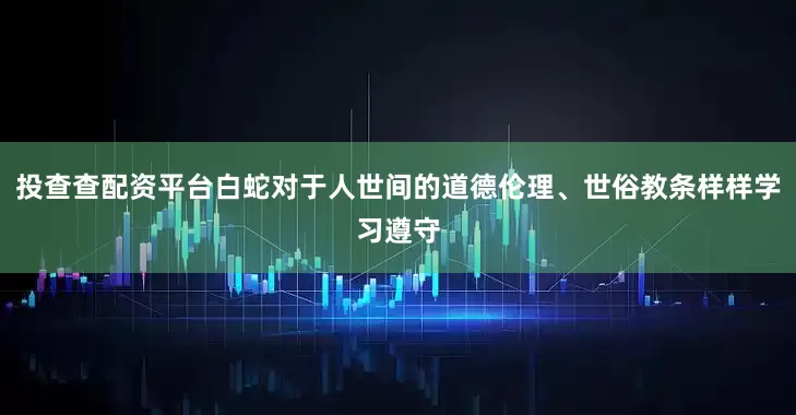 投查查配资平台白蛇对于人世间的道德伦理、世俗教条样样学习遵守